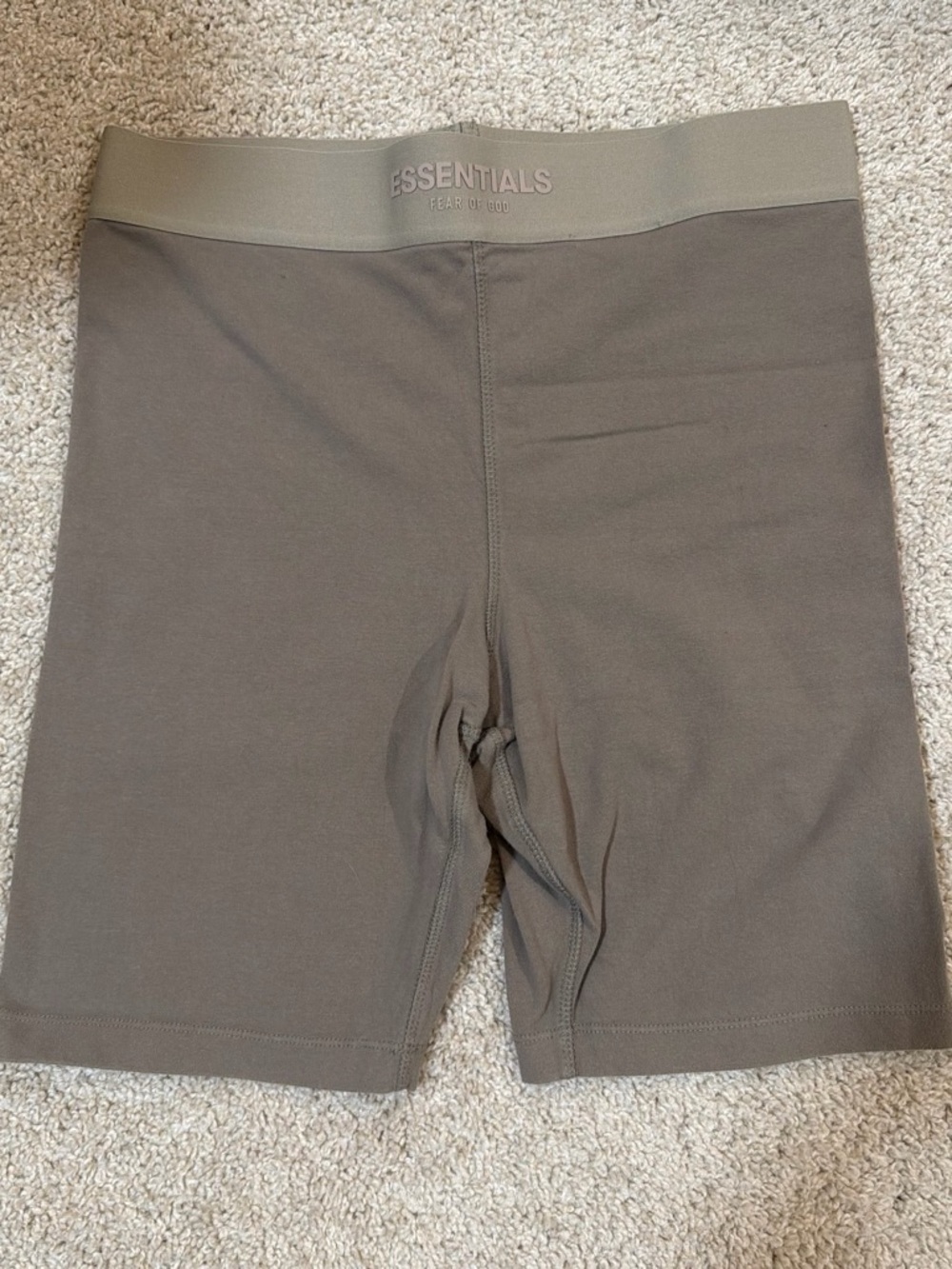 Essentials Taupe Bike Shorts